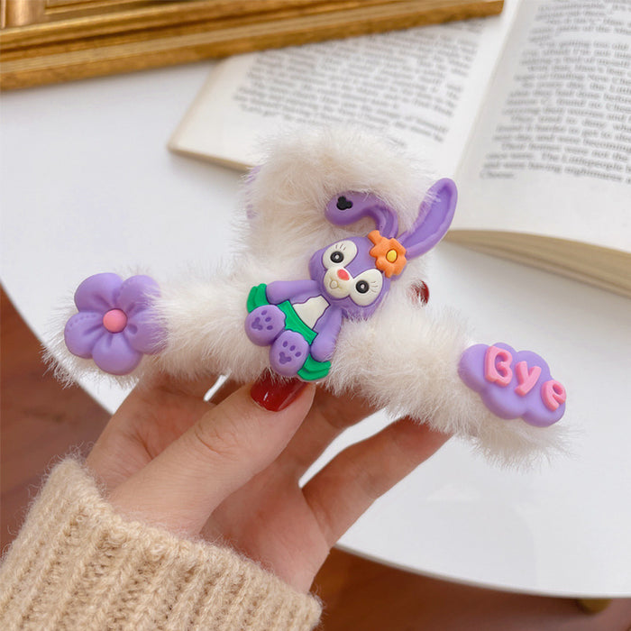 Jewelry WholesaleWholesale cute plush hair clip JDC-HC-XiY001 Hair Clips 昕越 %variant_option1% %variant_option2% %variant_option3%  Factory Price JoyasDeChina Joyas De China