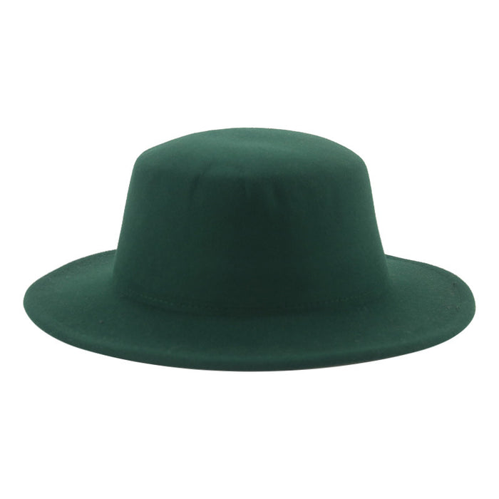 Jewelry WholesaleWholesale flat hat woolen wide brim hat JDC-FH-Guanchuan006 Fashionhat 冠川 %variant_option1% %variant_option2% %variant_option3%  Factory Price JoyasDeChina Joyas De China