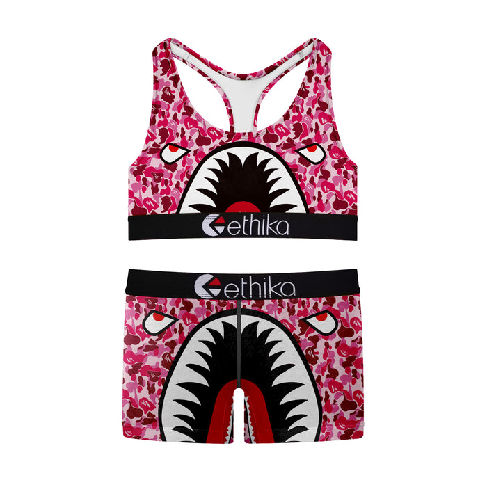 Jewelry WholesaleWholesale Ladies Sports Tight Breathable Polyester Printed Swimsuit Set MOQ≥2 (F) JDC-SW-XiangX001 Swimwear 祥兴 %variant_option1% %variant_option2% %variant_option3%  Factory Price JoyasDeChina Joyas De China