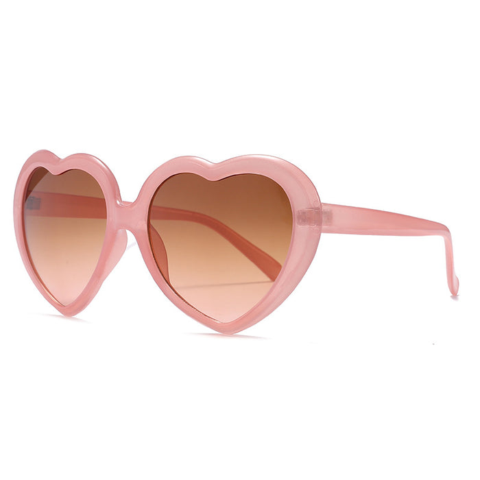 Wholesale big frame love sunglasses photo party cute love glasses JDC-SG-HongW004