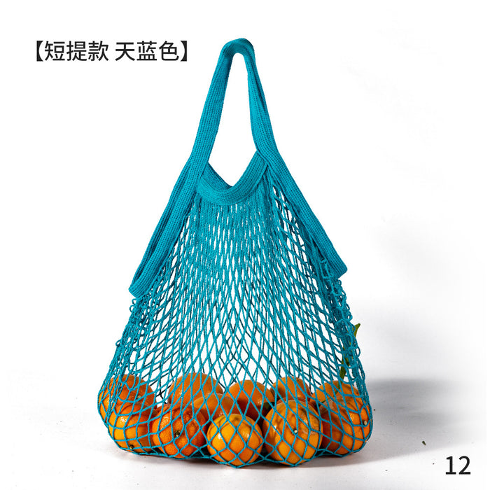 Wholesale Decoration Tote Bag Cotton Supermarket Vegetable and Fruit Net Pocket MOQ≥2 JDC-HB-ShenT001