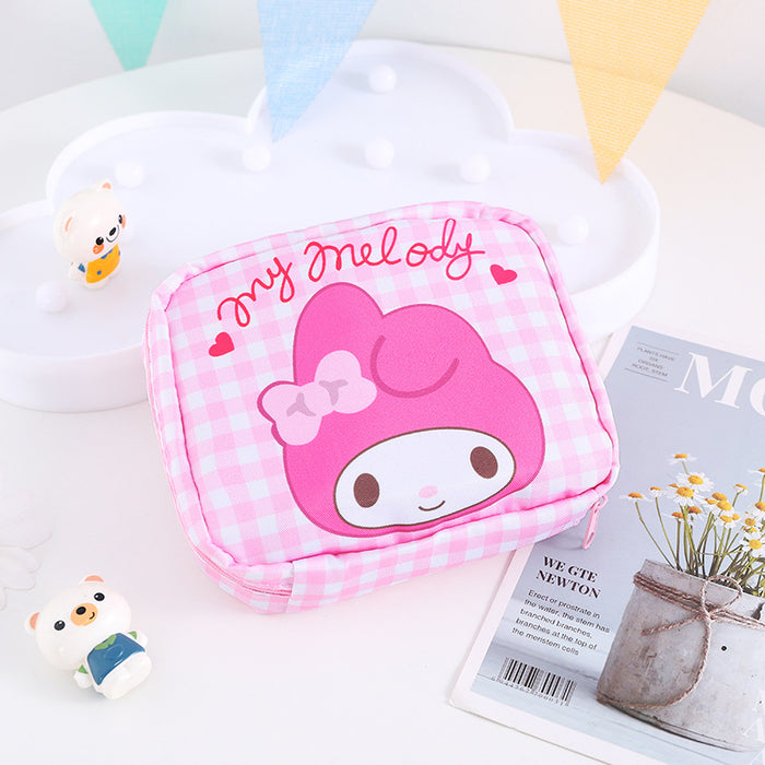 Wholesale Cartoon Oxford Cloth Sanitary Pad Storage Cosmetic Bag (F) MOQ≥3 JDC-CB-Xinka001