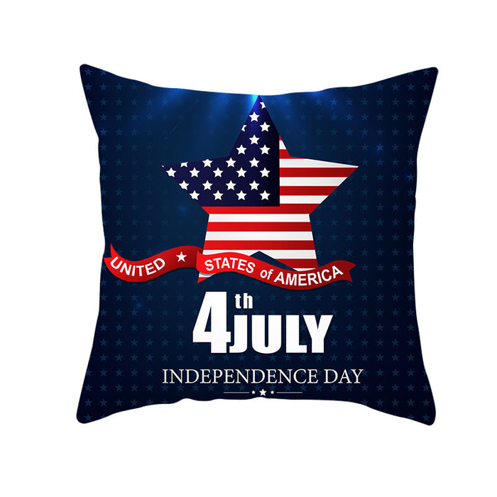 Wholesale 4th of July Independence Day Pillowcase Peach Skin Print MOQ≥2 JDC-PW-Jinze001