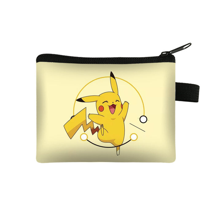 Wholesale game peripheral polyester coin purse pikachu printing JDC-WT-Rongfei001