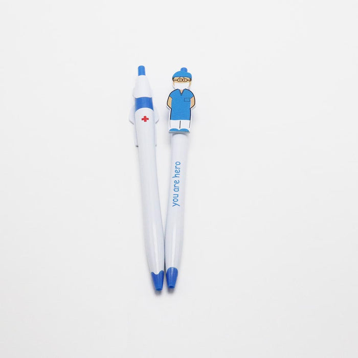 Wholesale Doctor Nurse Cartoon Plastic Ballpoint Pen MOQ≥10 JDC-BP-GeShang003