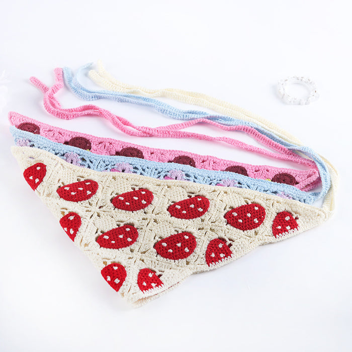 Wholesale pastoral style colorful retro handmade crochet headband JDC-HD-YYang017