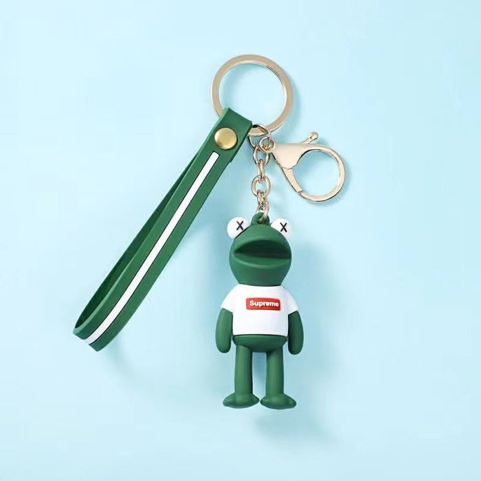 Wholesale doll long legs frog keychain JDC-KC-CunY003