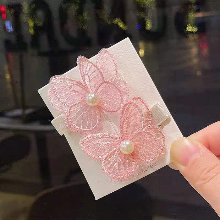 Jewelry WholesaleWholesale embroidery children's Butterfly Hair Clip JDC-HC-YiL002 Hair Clips 艺麟 %variant_option1% %variant_option2% %variant_option3%  Factory Price JoyasDeChina Joyas De China