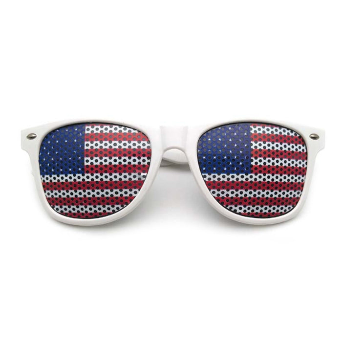 Wholesale 4th of July Independence Day American Flag Sticker Pinhole Rice Nail Sunglasses JDC-SG-ZhuoW002