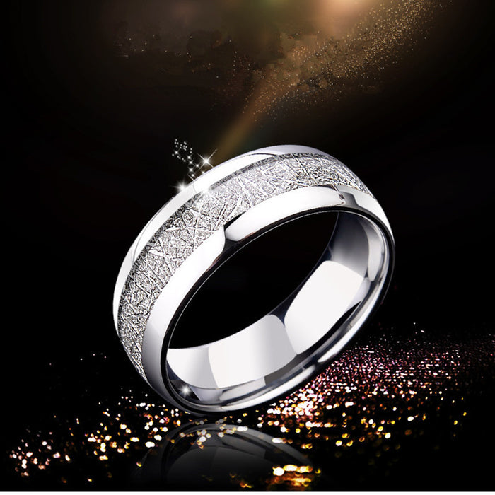 Wholesale Carbon Fiber Couple Stainless Steel Jewelry Inlaid Anti-Stone Men's Ring JDC-RS-JiaB003