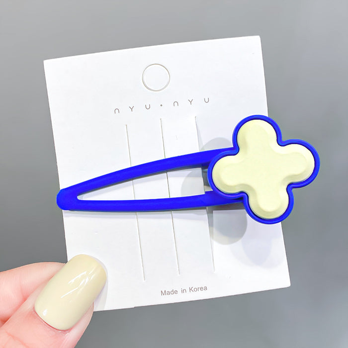 Wholesale Large Metal Duckbill Clip Klein Blue Hair Clip JDC-HC-HShi003