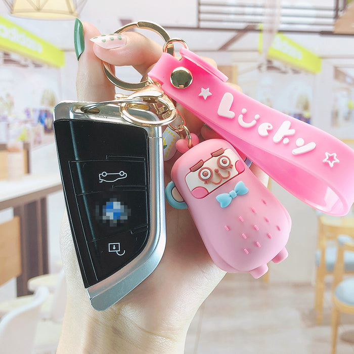 Wholesale plastic cartoon keychain MOQ≥2 (M) JDC-KC-Mpaoyu001