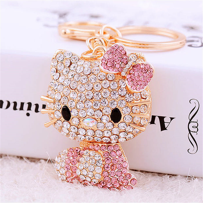 Wholesale Cartoon Metal Rhinestone Keychain (M) JDC-KC-RYuan001