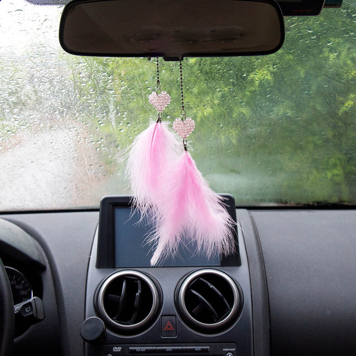 Wholesale Love Fluff Car Ornament Dreamcatcher MOQ≥2 JDC-DC-MengS035