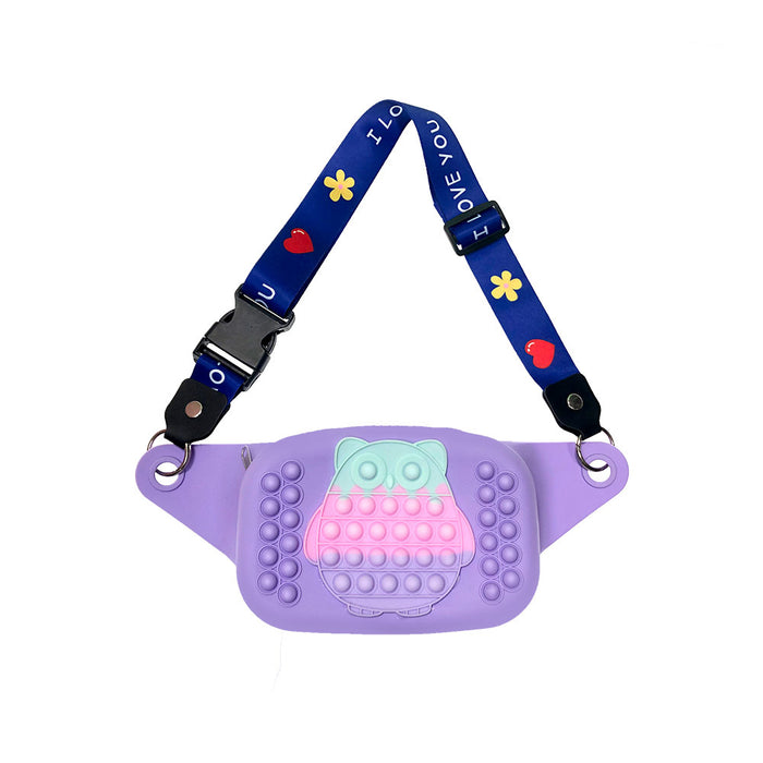 Wholesale Silicone Kids Puzzle Decompression Waist Bag Finger Press JDC-FT-Yizhen004