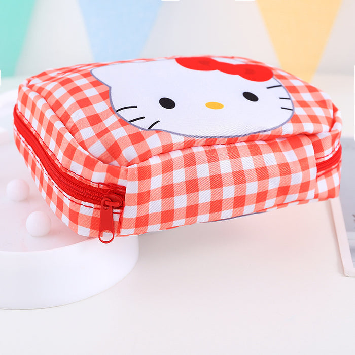 Wholesale Cartoon Oxford Cloth Sanitary Pad Storage Cosmetic Bag (F) MOQ≥3 JDC-CB-Xinka001