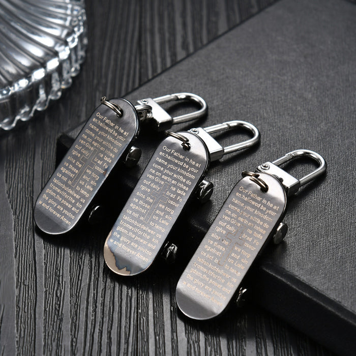 Wholesale Keychains For Backpacks Metal Scooter Keychain Cross Skateboard MOQ≥2 JDC-KC-YY027