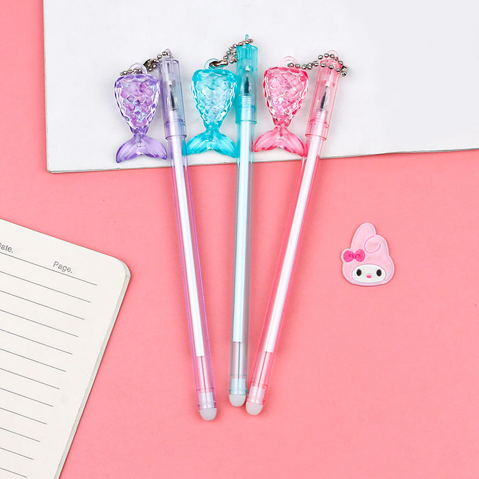 Wholesale Plastic Small Fish Tail Gel Gel Pen MQO≥2 JDC-BP-Qibo007