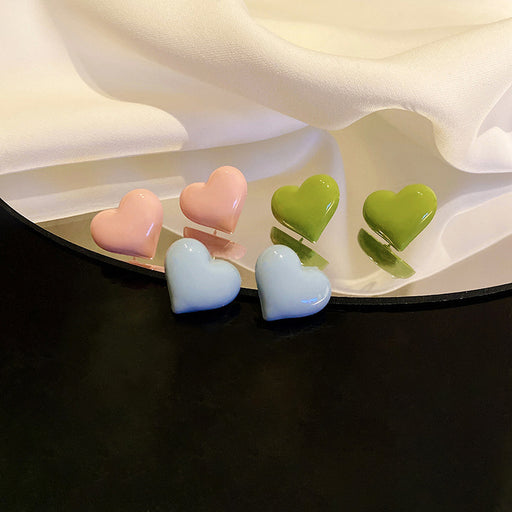 Jewelry WholesaleWholesale Candy Color Love All-match Earrings JDC-ES-HanK006 Earrings 韩蔻 %variant_option1% %variant_option2% %variant_option3%  Factory Price JoyasDeChina Joyas De China