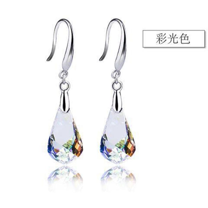 Wholesale Earrings Artificial Crystal Cute Drop Shape JDC-ES-FanMeng003