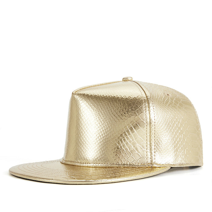 Wholesale Hip Hop Flat Brim PU Leather Baseball Caps JDC-FH-ZLan001