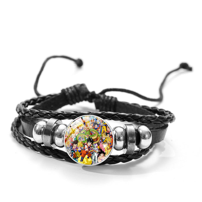 Wholesale Multilayer Braided Leather Bracelet JDC-BT-SongX004