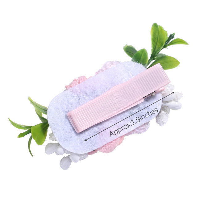 Jewelry WholesaleWholesale children's simulated flower Hair Clips JDC-HC-YL071 Hair Clips 雅伦 %variant_option1% %variant_option2% %variant_option3%  Factory Price JoyasDeChina Joyas De China