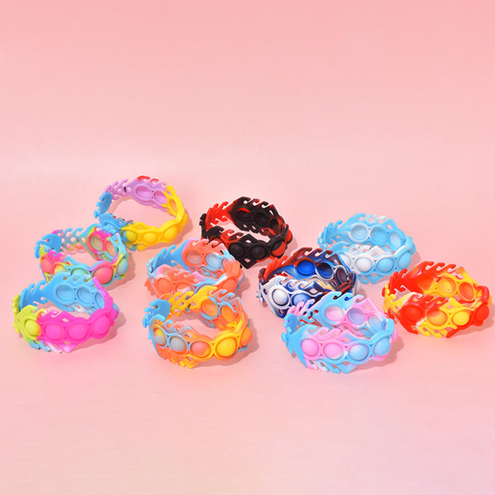 Jewelry WholesaleWholesale blue silicone multifunctional bracelet JDC-FT-Bais006 fidgets toy 百思 %variant_option1% %variant_option2% %variant_option3%  Factory Price JoyasDeChina Joyas De China