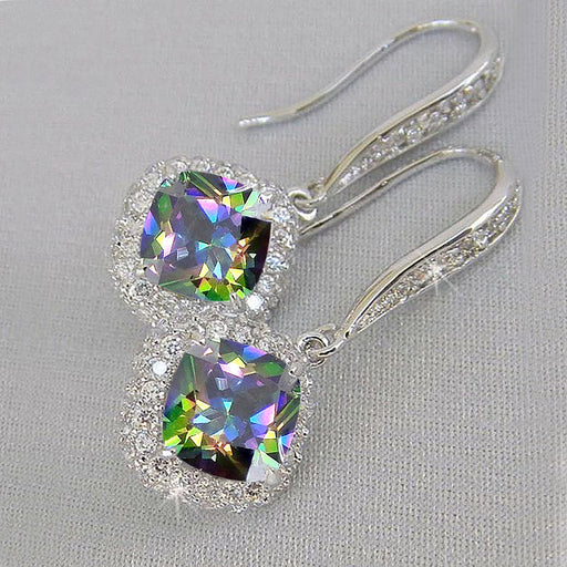 Jewelry WholesaleWholesale Colored Zircon Copper Earrings MOQ≥2 JDC-ES-CaoS027 Earrings 曹适 %variant_option1% %variant_option2% %variant_option3%  Factory Price JoyasDeChina Joyas De China