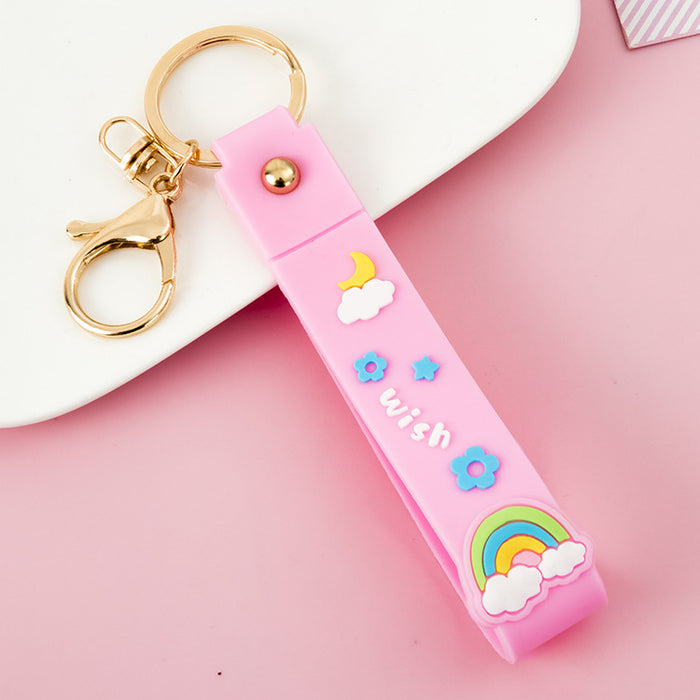 Wholesale Keychains PVC Hardware Cute Lanyard MOQ≥10 JDC-KC-JiK012