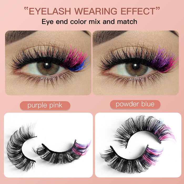 Wholesale Mink Hair Color Thick False Eyelashes JDC-EY-JST001