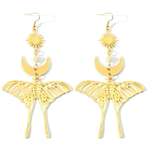 Jewelry WholesaleWholesale simple tassel Butterfly Earrings JDC-ES-ZhuoX008 Earrings 卓星 %variant_option1% %variant_option2% %variant_option3%  Factory Price JoyasDeChina Joyas De China