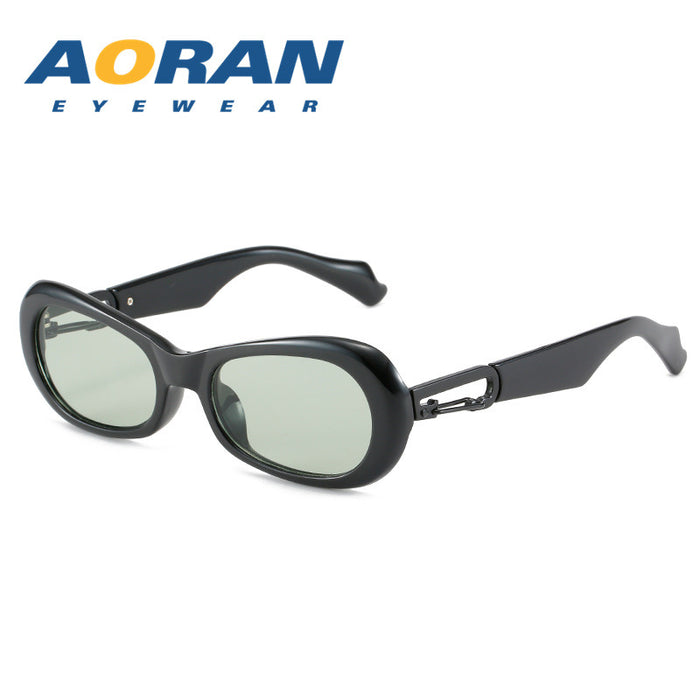 Jewelry WholesaleWholesale retro oval small frame black sunglasses JDC-SG-AoR007 Sunglasses 奥然 %variant_option1% %variant_option2% %variant_option3%  Factory Price JoyasDeChina Joyas De China