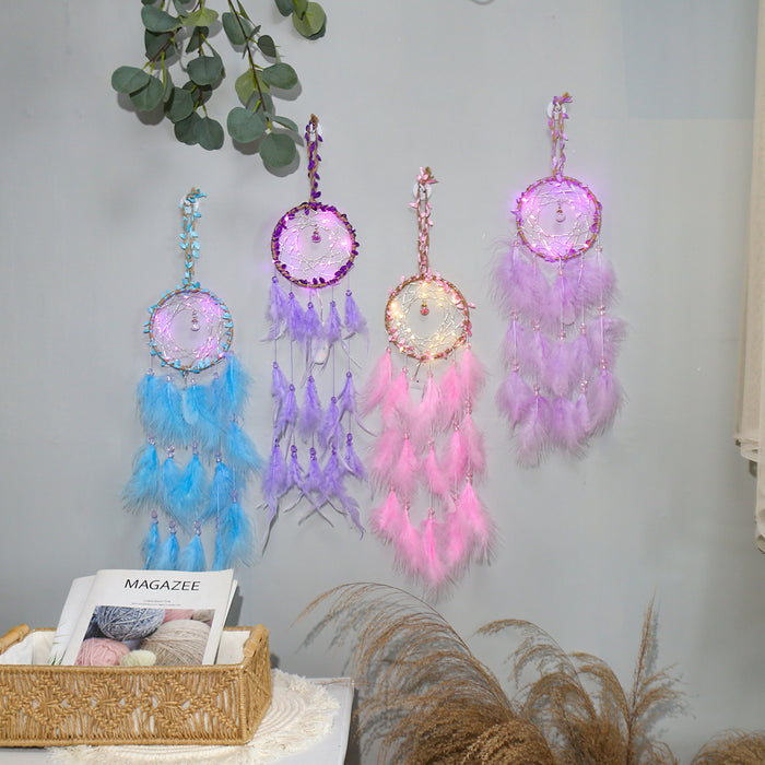 Wholesale Creative Lantern Multicolor Night Light Dreamcatcher Pendant MOQ≥2 JDC-DC-JunX021