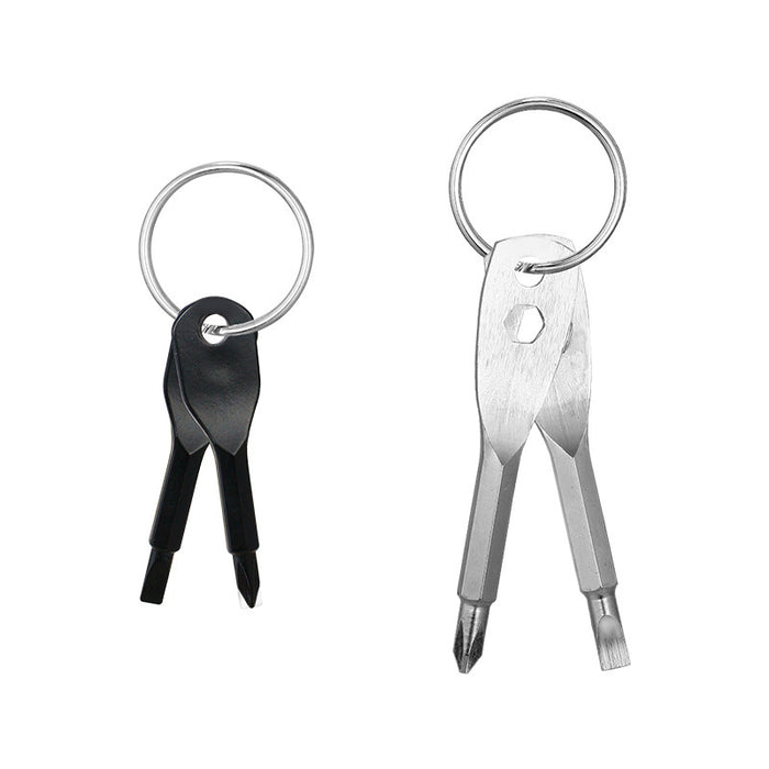 Wholesale Keychain Portable Screwdriver Outdoor Multifunctional Tool Metal JDC-KC-YWMX004