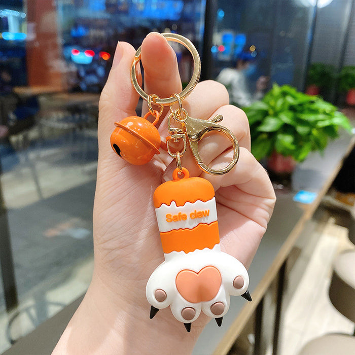 Jewelry WholesaleWholesale Cartoon Cute Cat Claw Silicone Keychain MOQ≥2 JDC-KC-LeZ010 Keychains 乐子 %variant_option1% %variant_option2% %variant_option3%  Factory Price JoyasDeChina Joyas De China