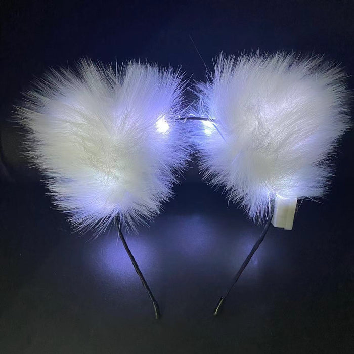 Wholesale Headband Plush Fox Ears LED MOQ≥3 JDC-HD-XinY005