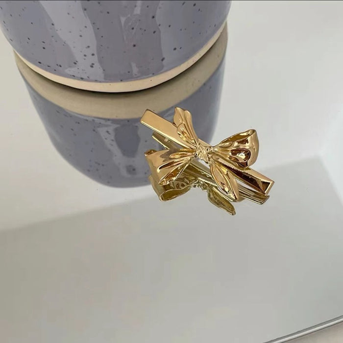 Wholesale Geometric Bow Hairpin Metal Side Clip JDC-HC-DiShuo002