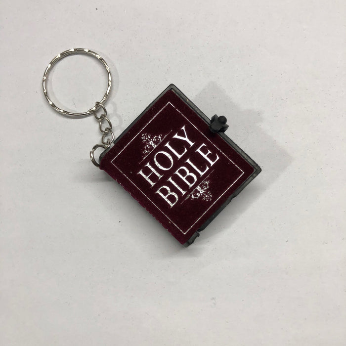 Wholesale Keychain Plush Leather English Bible Keychain MOQ≥2 JDC-KC-WXue002