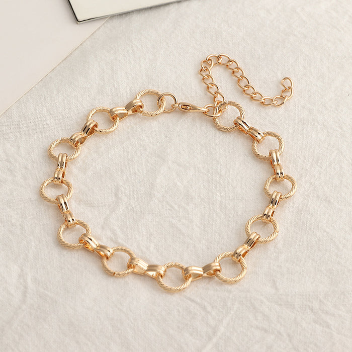 Jewelry WholesaleWholesale beach style foot chain with diamond claw Anklets JDC-AS-e262 Anklet 奈珠 %variant_option1% %variant_option2% %variant_option3%  Factory Price JoyasDeChina Joyas De China