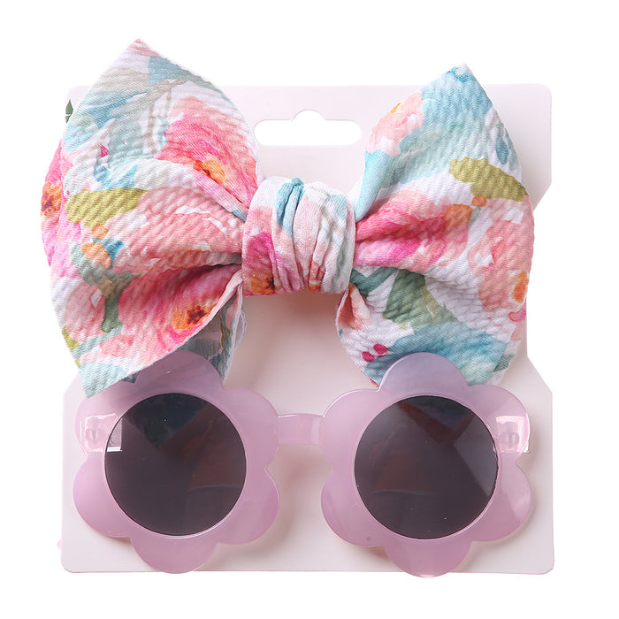 Wholesale Kids Sunglasses Hairband Set UV Protection Toys Sunglasses JDC-SG-BoB005