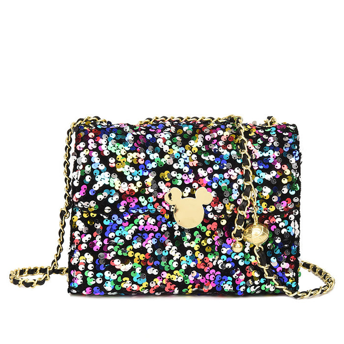 Wholesale PU Sequin One Shoulder Crossbody Square Bag (M) JDC-SD-Yaos001