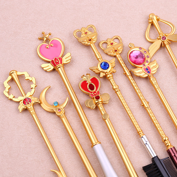 Wholesale Cartoon Metal Manmade Fiber Makeup Brush Set (M) MOQ≥3 JDC-MB-GYu003