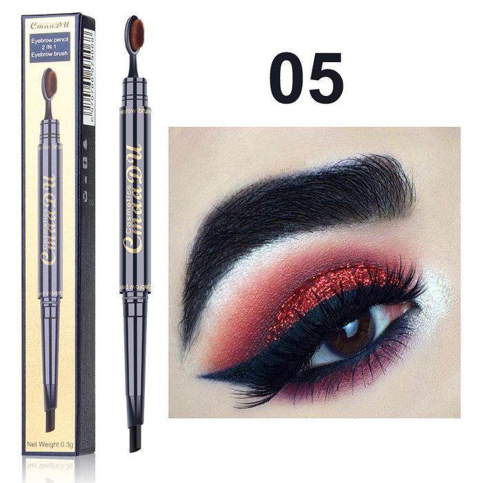 Jewelry WholesaleWholesale toothbrush head pigment multifunctional waterproof double head eyebrow pencil JDC-EP-Nic002 eyeshadow 妮彩 %variant_option1% %variant_option2% %variant_option3%  Factory Price JoyasDeChina Joyas De China