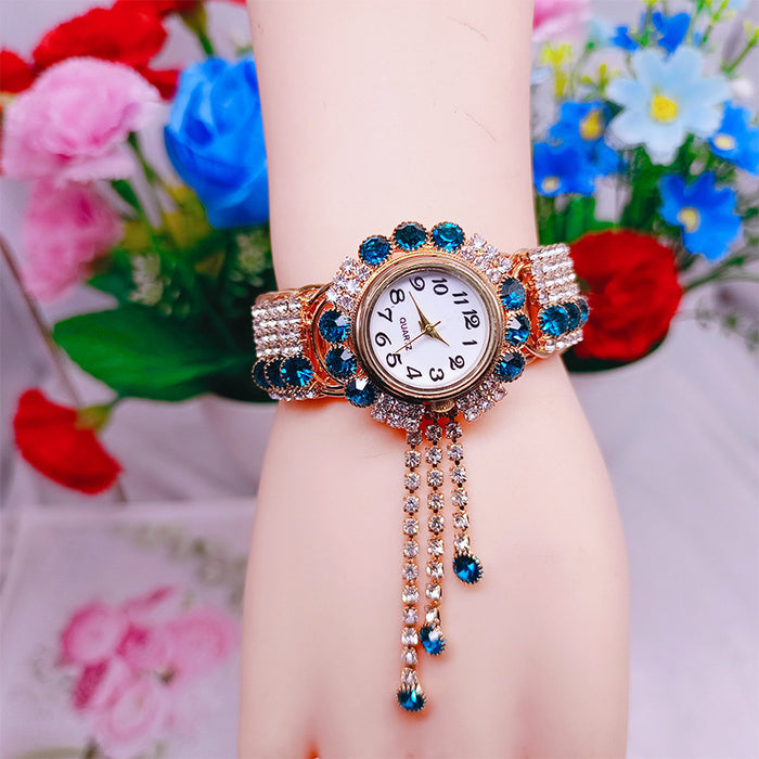 Wholesale Eco-Friendly Copper Diamond Ladies Watches MOQ≥2 JDC-WH-YuY001