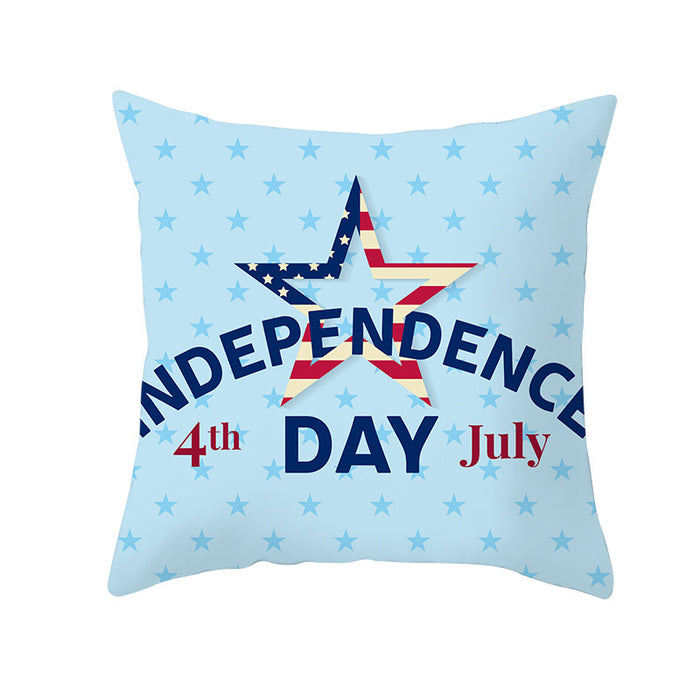 Wholesale 4th of July Independence Day Pillowcase Peach Skin Print MOQ≥2 JDC-PW-Jinze001