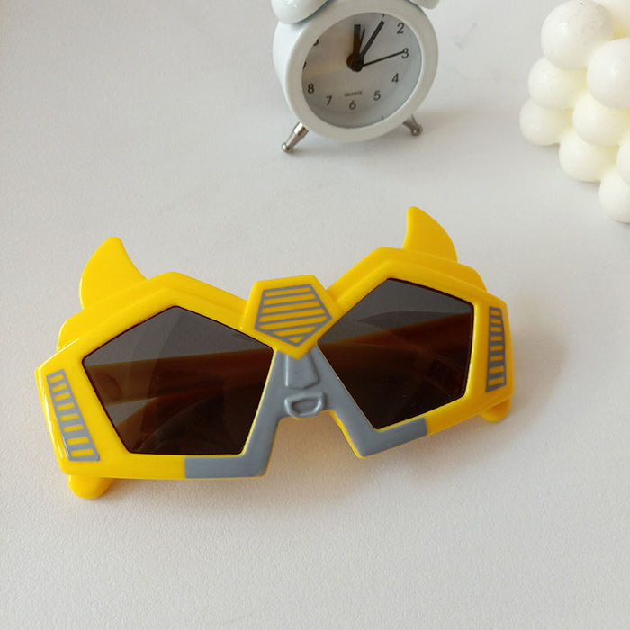 Jewelry WholesaleWholesale Silicone PC Cartoon Robot Kids Sunglasses JDC-SG-JingM008 Sunglasses 镜美 %variant_option1% %variant_option2% %variant_option3%  Factory Price JoyasDeChina Joyas De China