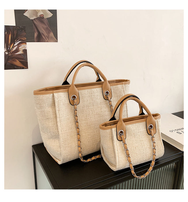 Wholesale Handbag Canvas Solid Color Chain Diagonal One Shoulder JDC-HB-Wanyue001