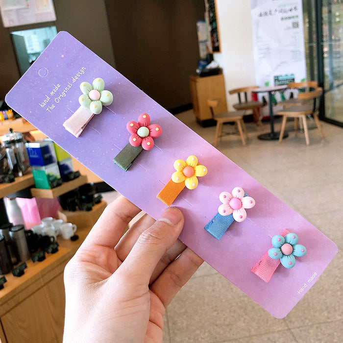 Jewelry WholesaleWholesale Cartoon Flower Kids HairPin JDC-HC-Shij002 Hair Clips 世景 %variant_option1% %variant_option2% %variant_option3%  Factory Price JoyasDeChina Joyas De China