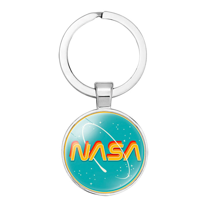 Wholesale NASA Glass Alloy Keychain JDC-KC-NH001